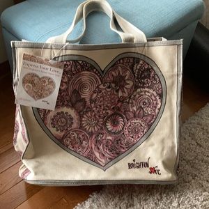 New Brighton Sweet Heart canvas tote